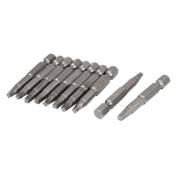 

easy-50mm length s2 magnetic square screwdriver bits 10pcs