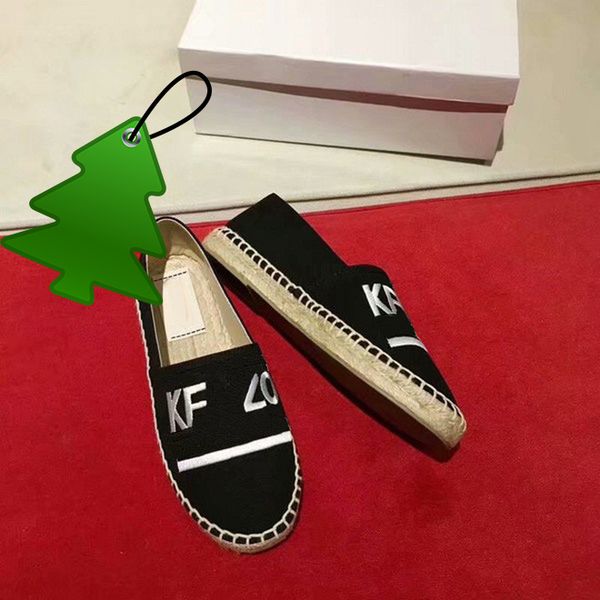 

new fashionable embroidered grass woven shoes tiger head shoes lovers shoes, Black