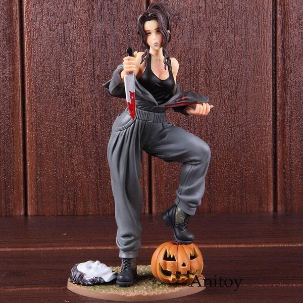 

prettygift 1pcs horror bishoujo statue halloween michael myers action figure pvc collectible model toy gift