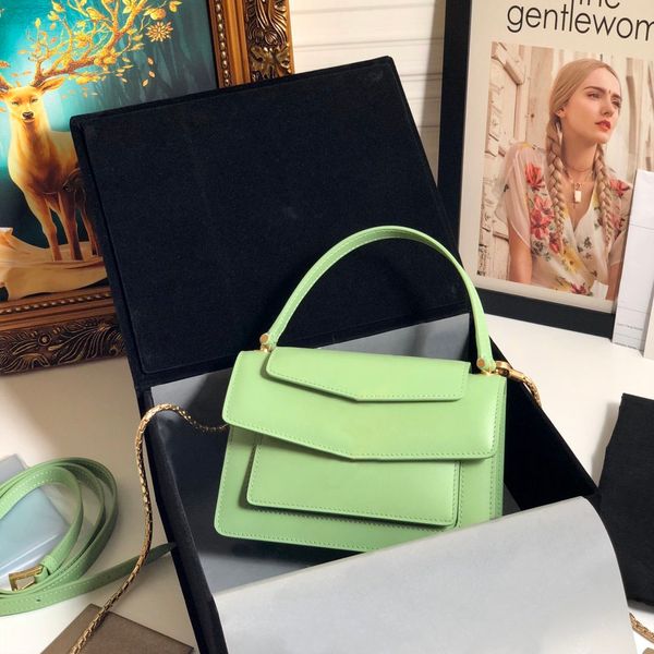 

2020 fashion brand luxury shoulder bag designer handbags calfskin leather double snake leather cross-body bag ing