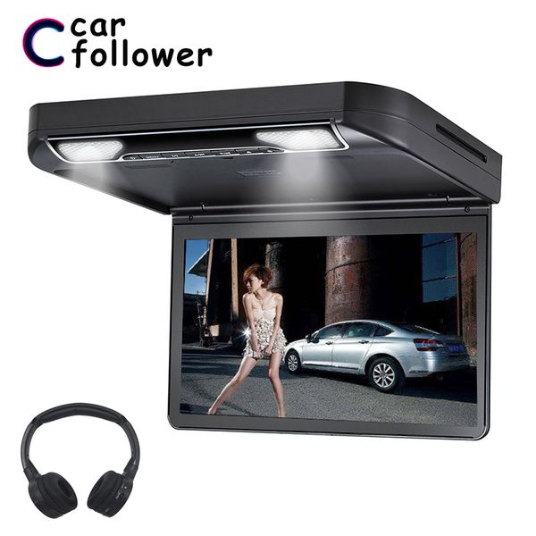 

13.3 inch car roof mp5 monitor dvd player 1080p video hd digital tft wide screen usb/sd/hdmi/mp5/ir fm transmitter tv in car