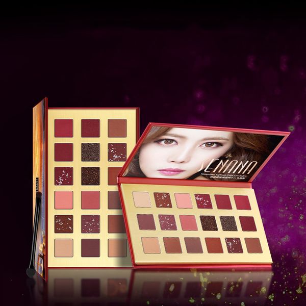 

18 color long lasting waterproof glitter eye shadow eye liner cosmetics shimmer matte eyeshadow makeup palette