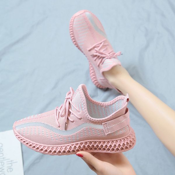 

2020 spring and summer new explosion models wild fashion comfortable breathable lightweight sports women's shoes ins tide, Black