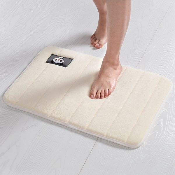 

коврик для ванной комнаты коврик для ванной комнаты memory cotton carpet современный лаконичный абсорбент коврики для дверей с медленным отс