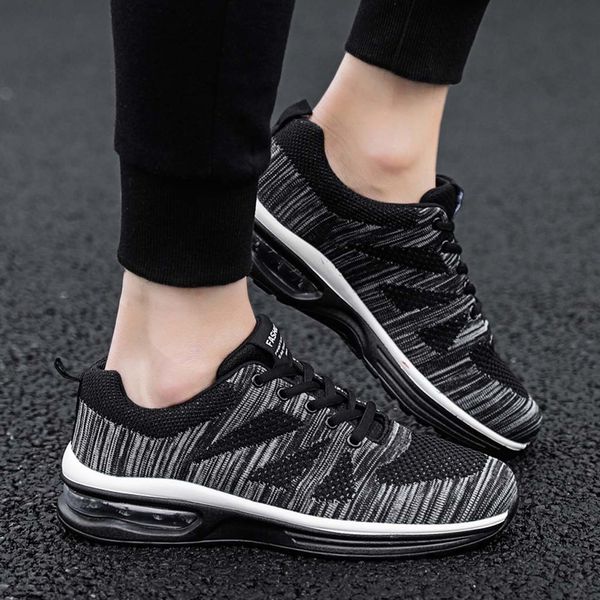 

couple flying woven mesh shoes lace-up casual shoes outdoor fashion men comfortable sneakers for men leisure