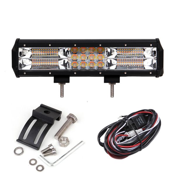 

dy - 093 - wa -180w-c 13 inch three row led spot work light bar with power cable