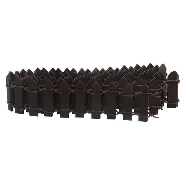 

100*5cm miniature garden fence miniature fairy garden kit wood fence terrarium doll house diy accessories decor #813