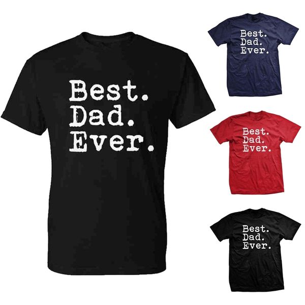 

new mens summer t shirts dad. ever. letter printed cotton black navy red mens fashion designer t shirt short sleeve s-3xl, White;black