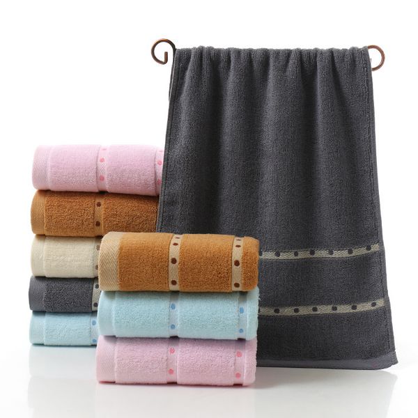 

3 pcs 100% cotton plain 32 yarns towel 33*74cm soft large absorbent face hand cotton towel home l home textiles