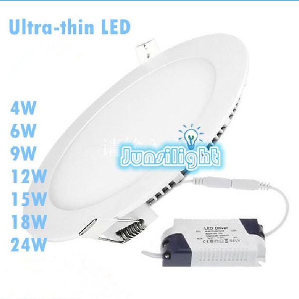 

dimmable3w/6w/ 9w/12w/15w/18w/ led recessed downlights lamp warm/natural/cool white super-thin led panel lights round/square us stock