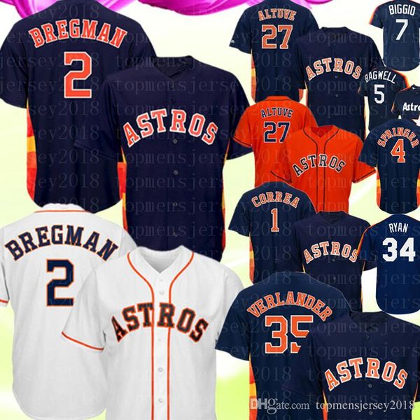 

Houston 2 Alex Bregman Astros Jersey 35 Justin Verlander 4 George Springer 1 Carlos Correa 7 Craig Biggio 34 Ryan Jerseys