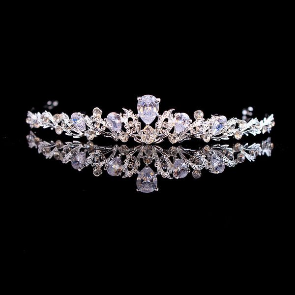 

cute crystal bling bling bridal tiara crown for women prom diadem hair ornaments wedding bride headband jewelry accessories