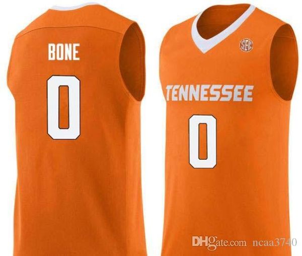 

custom men youth women rare tennessee vols j. bone #0 college basketball jersey size s-4xl or custom any name or number jersey, Black