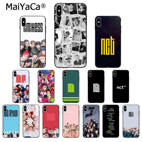

maiyaca kpop boy team nct 127 tpu soft silicone phone case cover for apple iphone 8 7 6 6s plus x xs max 5 5s se xr mobile cases