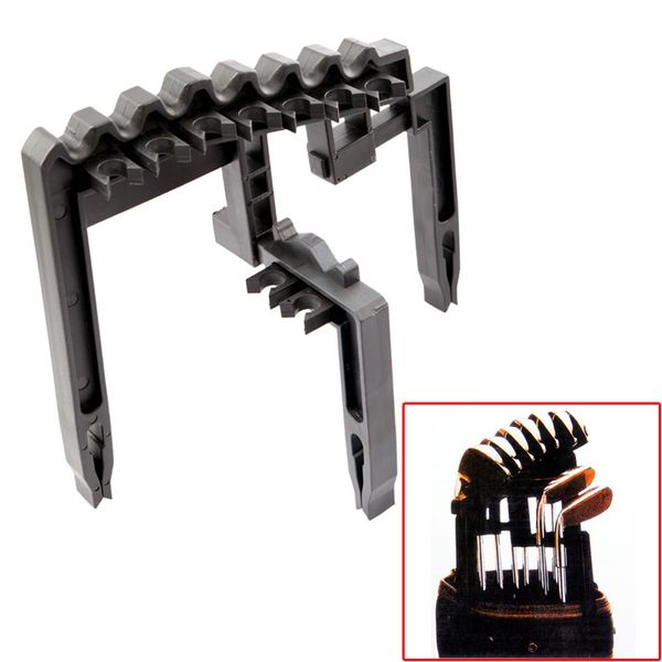 

golf 9 iron club abs shafts holder stacker fits any size of bags organizer golf accessories black holder