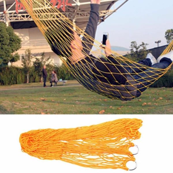 

indoor outdoor swing children thicken nylon fabric hammock mesh net hang strong rope for travel camping beach