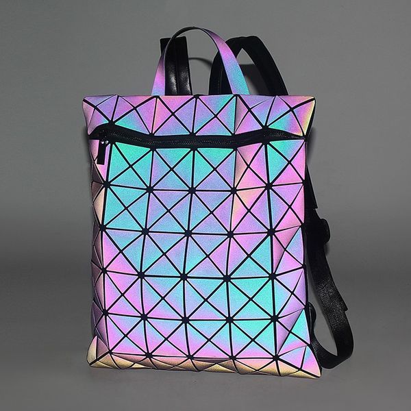 

diamond geometric backpack,luminous backpack,computer bag,fashion travel bag,32*4*38cm