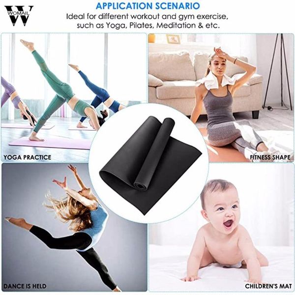 

4mm yoga mat anti-slip blanket pvc gymnastic sport health lose weight fitness exercise pad women sport yoga mat