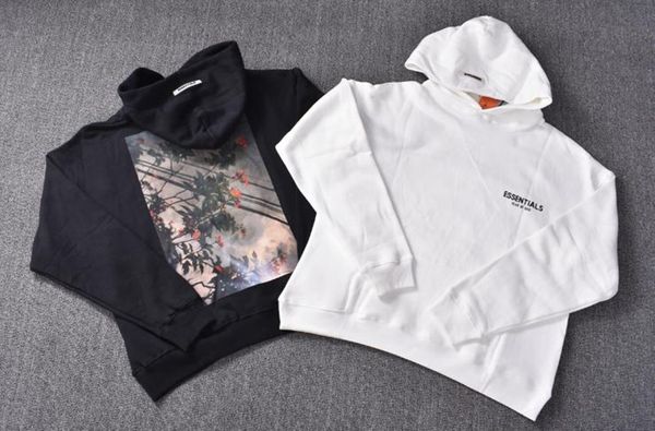 

sweatshirts of fog men god essentials hoodies fear sleeve long streetwear printed hop floral hip pullover designer hoodies sweatshi gehb, Black