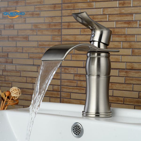 

bath basin faucet brass brushed nickel finished faucet sink mixer tap vanity cold water bathroom faucets