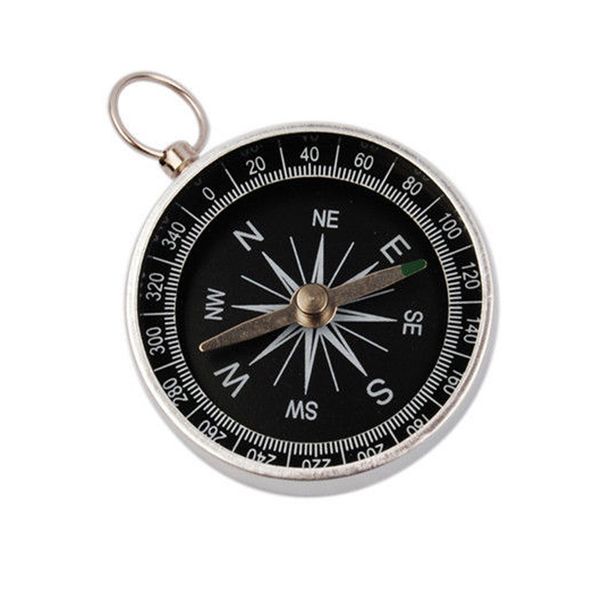 

2019 new mini camping hiking compasses lightweight aluminum outdoor travel navigation wild survival tool black