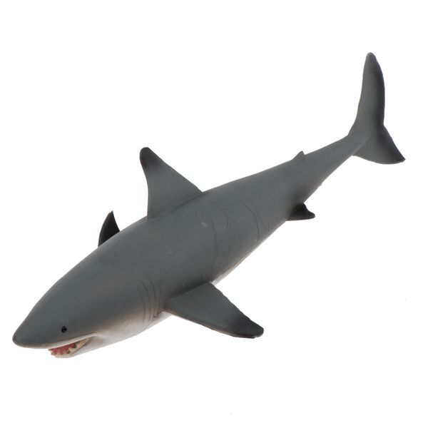 

7.3 inch plastic carcharias shark figurine realistic animal figure toys for kids toddlers