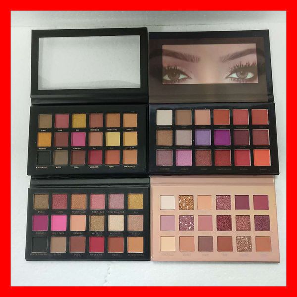 

2019 huda beauty 18 color eye hadow palette nude ro e gold textured palette makeup eye hadow beauty palette matte himmer