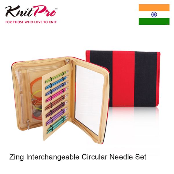 

knitpro zing interchangeable circular needle set, Black