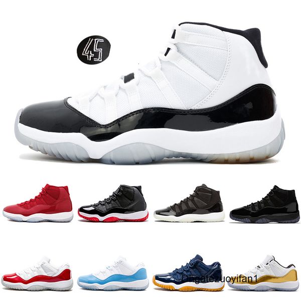 

11 11s concord 45 cap gown men basketball shoes for men womens gym red bred legend blue space prm nakeskin jordan retros