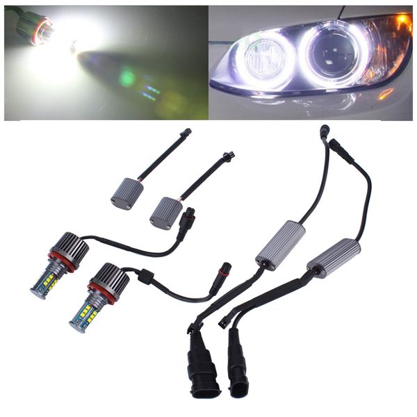 

2pcs high power error led angel eyes light bulbs for car e92 h8 120w selling hot