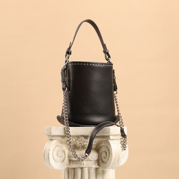 

casual ladies shoulder bag fashion designer women black cross body bag genuine leather women handbag travel bag england style 1110