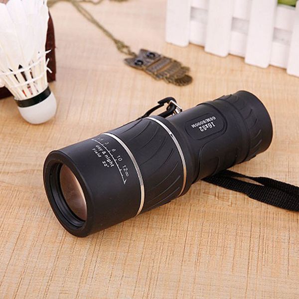 

telescope super high power 16x52 ultra-lightweight portable hd optics bak4 night vision monocular telescope outdoor camping #c