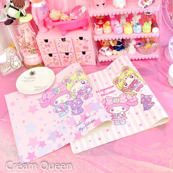 Cartoon Soft Pu Tablecloth My Melody Sailor Moon Printed Table
