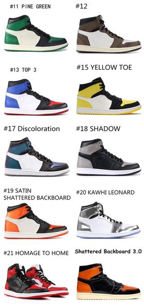 

new 1 high travis scotts low fearless obsidian mens basketball shoes spiderman unc 1s chicago banned bred toe men sport size 7y-13us, Black