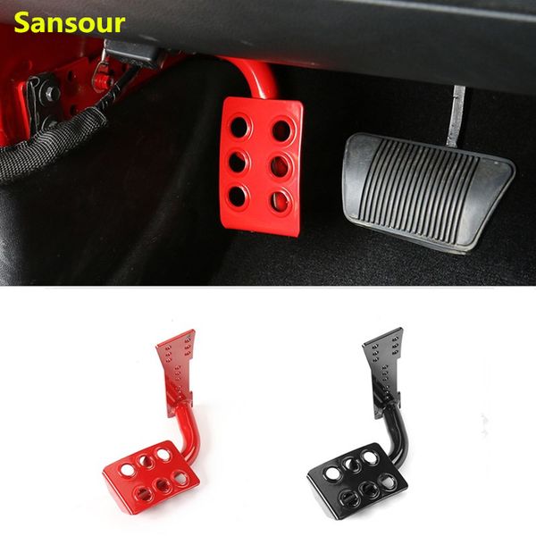 

metal car interior decoration dead pedal left side foot rest kick panel for wrangler jk 2007-2017 car styling sansour