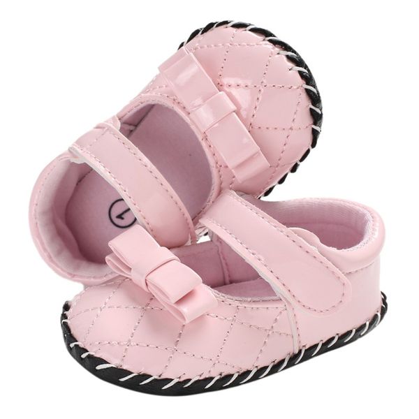 

0-12months 0-18months baby girl pu bow princess shoes non-slip breathable infant soft sole first walkers shoes for newborn