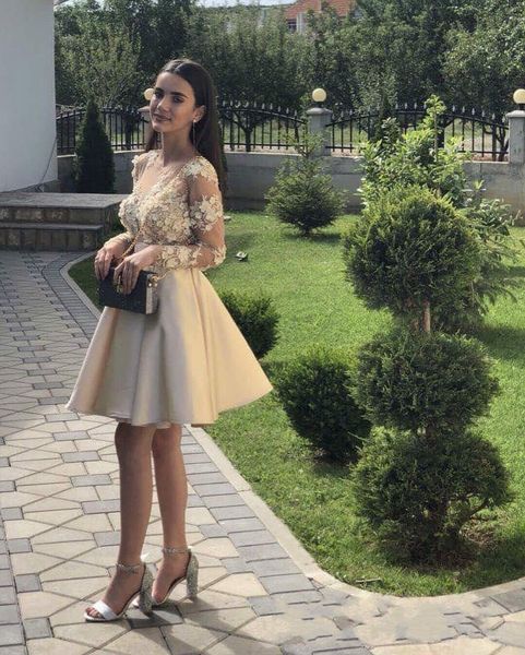 

2021 robe de soiree prom gold evening dresses short, Black