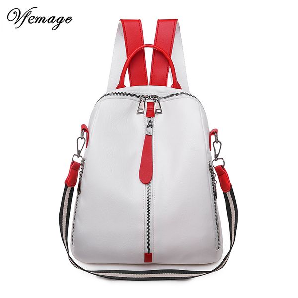 

vfemage bag for women backpacks female small leather backpack girls schoolbag mutifunction ladies shoulder bag 2019