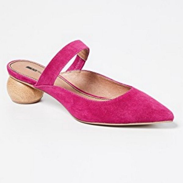

women summer slippers pointed toe flock strange heel slingback sandals shoes women ladies footwear size 34-43, Black