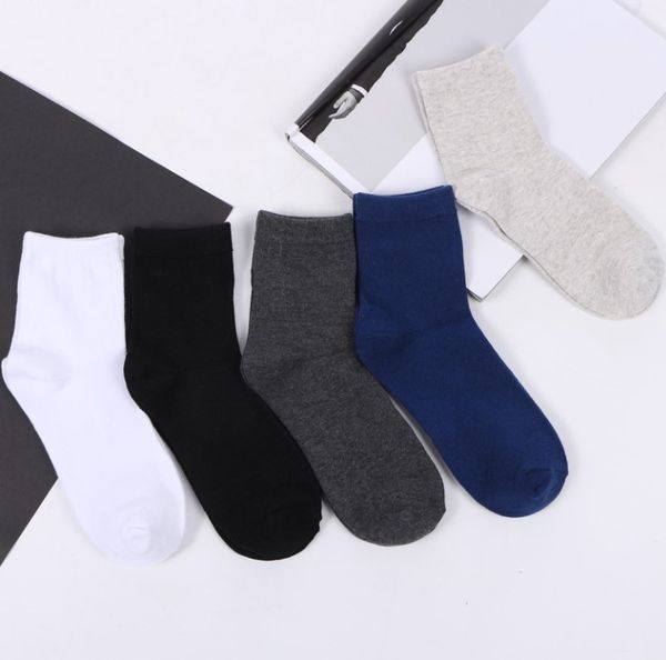 

men's gray business socks, odor proof, sweat absorption, not easy to fade, sports cotton socks, gray, white style 15, Black