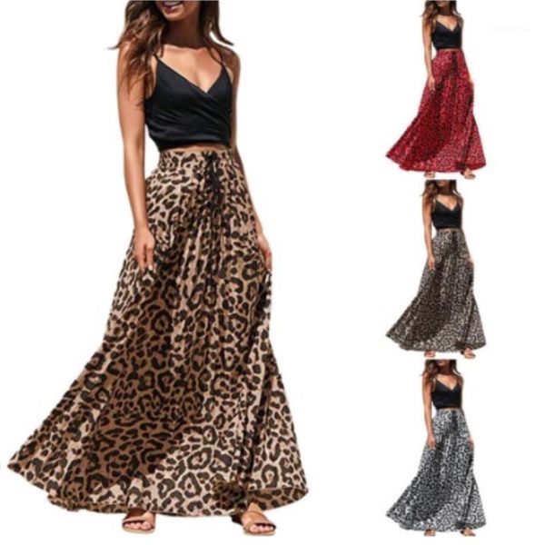 

leopard print womens skirts designer a line casual skirts natural color fashion skirts womens clothes pleuche, Black