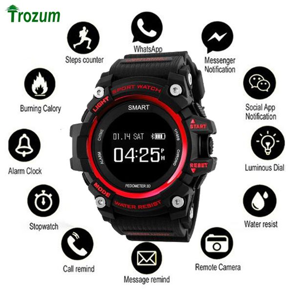 

bluetooth clock ex16 smart watch notification remote control pedometer sport bracelet ip67 waterproof men's wristwatch band, Slivery;brown
