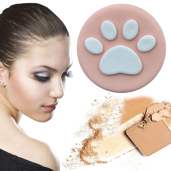

2019 fashion new product 1pcs cute footprint sponge foundation makeup brush puff sponge makeup tool esponja maquiagem 50*