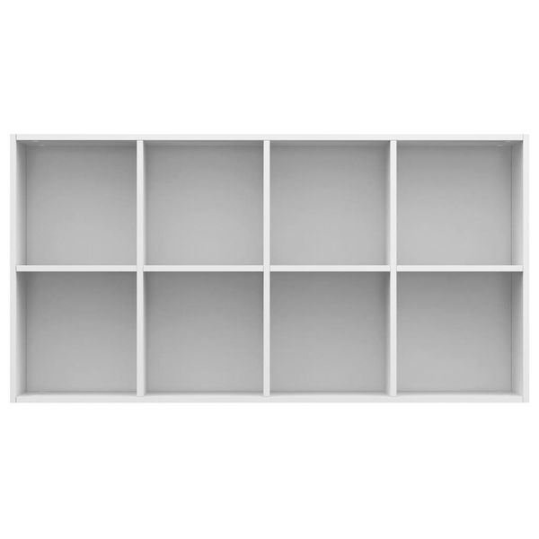 

book cabinet/sideboard high gloss white 66x30x130 cm chipboard living room furniture