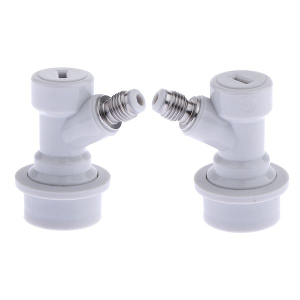 

2x ball lock barbed disconnect connector liquid out cola keg tap thread
