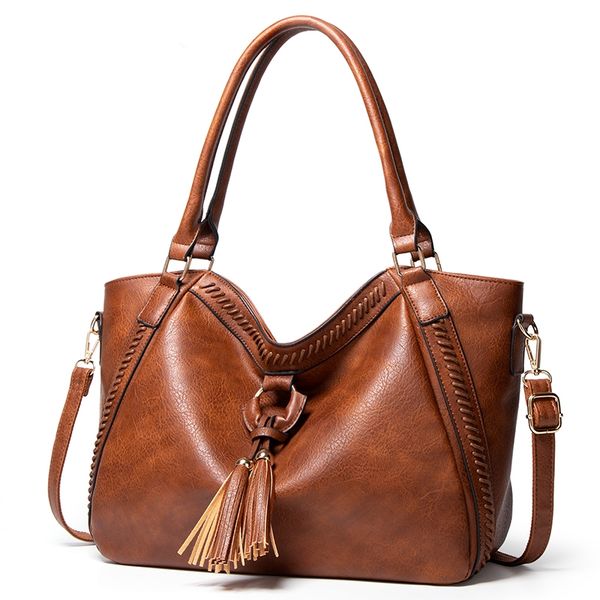 

tote bags for women fashion women bags retro tassled messenger bag handbag quality leather shoulder crossbody bag