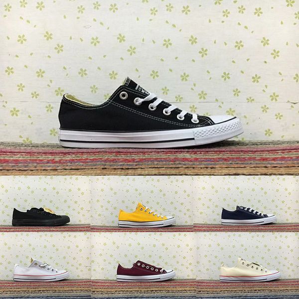 

luxury canvas classic black white oreo women mens trainers casual shoes stars low canvas sports designer sneakers size 35-44