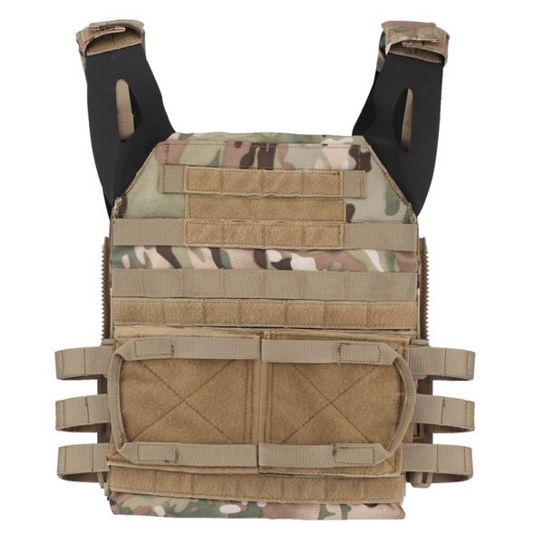 

hunting body armor jpc molle plate carrier vest outdoor cs game paintball tactical vest shooting accessories, Camo;black