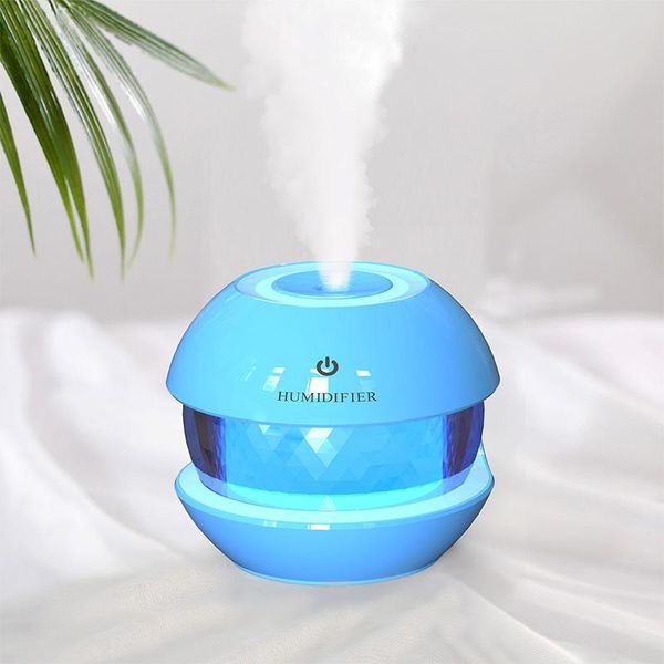 

100pcs fashion 150ml magic diamond humidifier night light usb air purification creative car deskbedroom household portable humidifiers