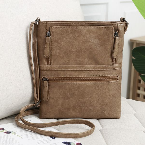 

casual shoulder bag messenger bags womens leather purse money phone holder satchel cross body zipper handbag vintage tote flap